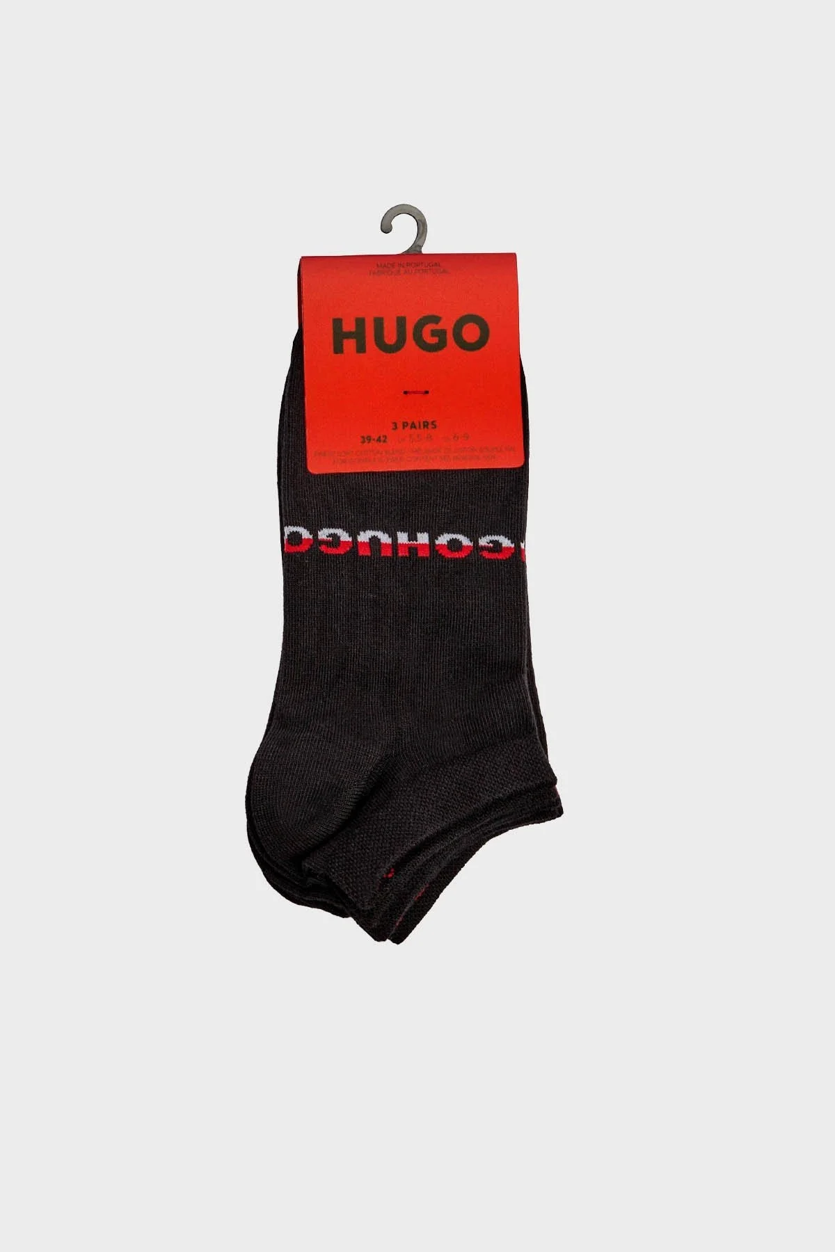 Hugo Logolu Streç Pamuklu 3 Pack Erkek Çorap 50543082 001 SİYAH - 3