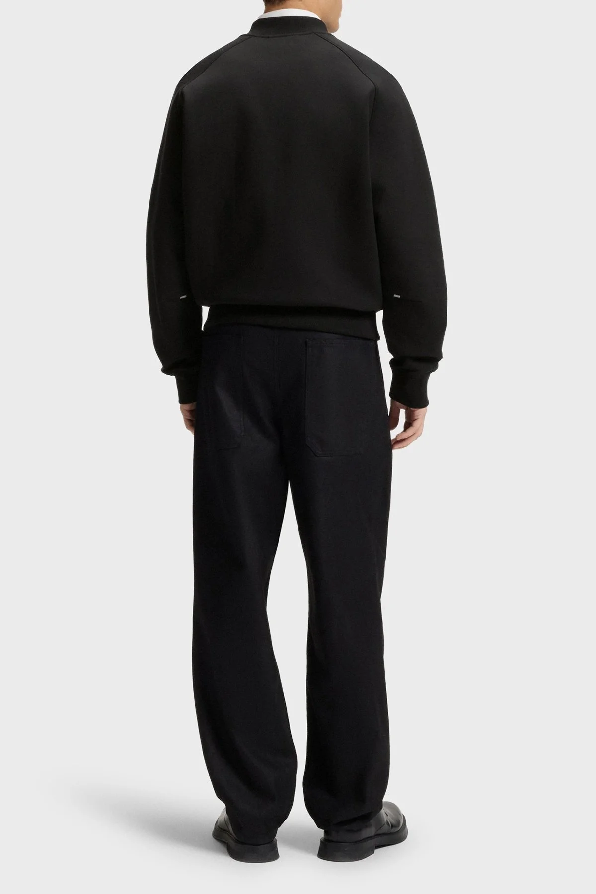 Hugo Logolu Streç Pamuklu Oversize Fit Kolej Yaka Erkek Sweat 50542590 001 SİYAH - 3