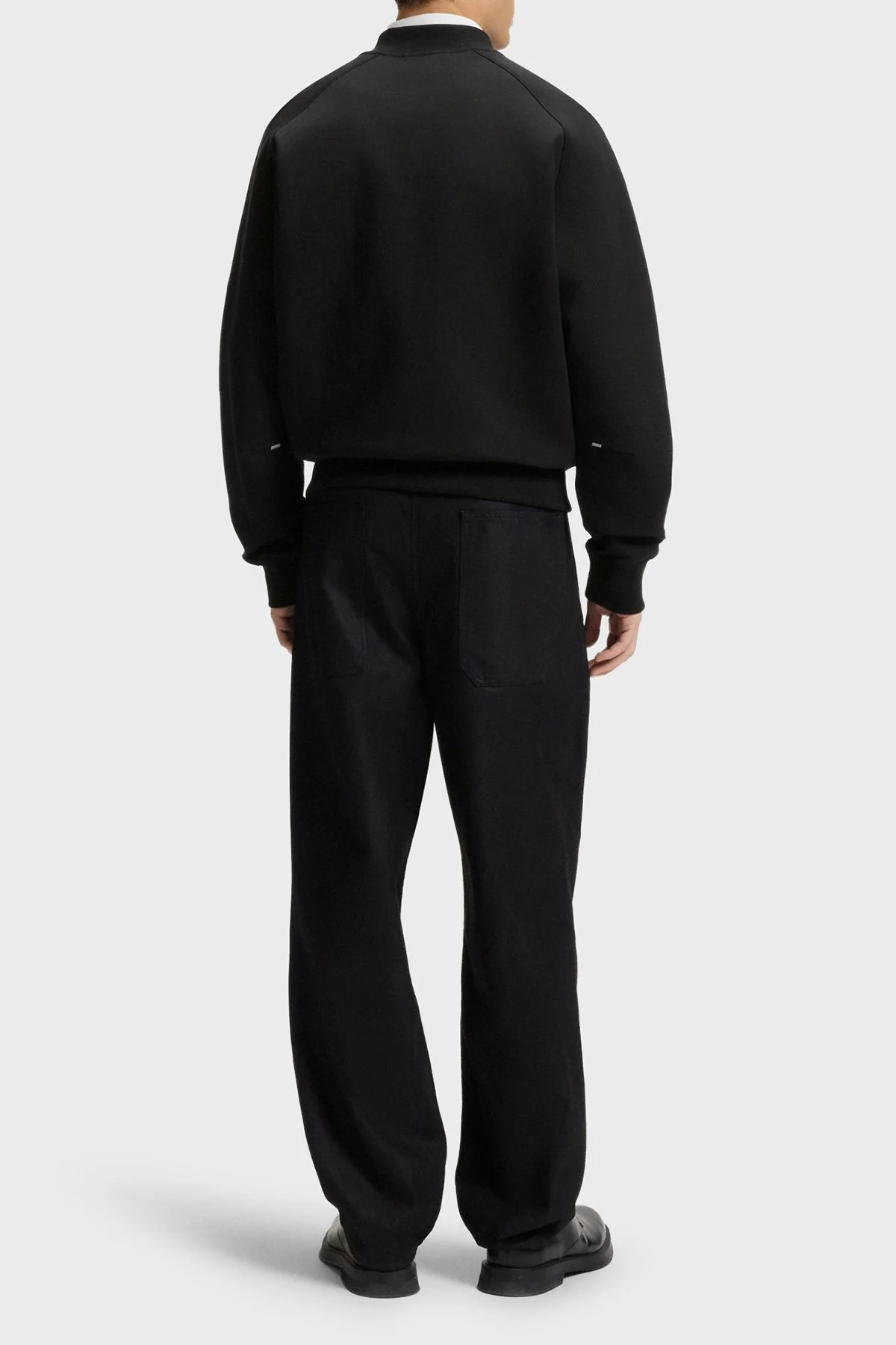 Hugo Logolu Streç Pamuklu Oversize Fit Kolej Yaka Erkek Sweat 50542590 001 SİYAH - 3