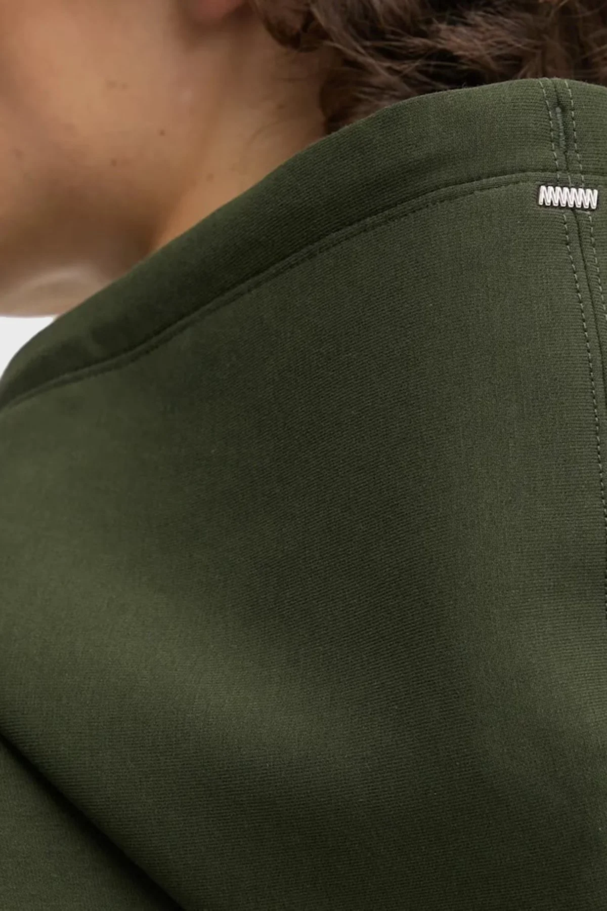 Hugo Logolu Streç Pamuklu Relaxed Fit Kapüşonlu Erkek Sweat 50542583 309 KOYU YEŞİL - 5