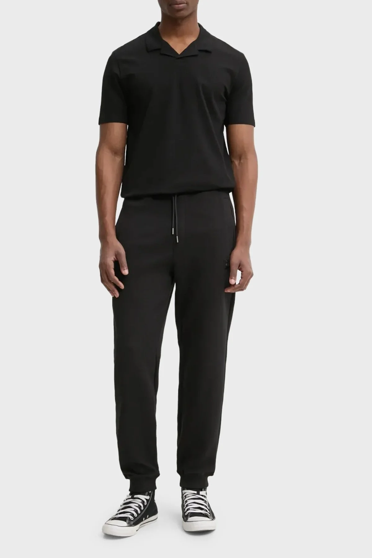 Hugo Logolu Streç Pamuklu Relaxed Fit Normal Bel Jogger Erkek Pantolon 50533695 001 SİYAH - 2