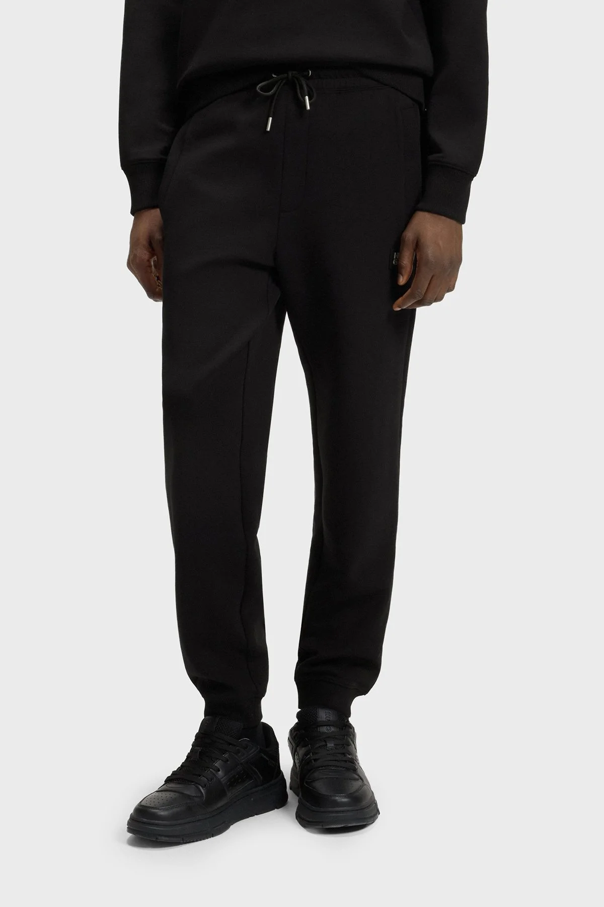 Hugo Logolu Streç Pamuklu Relaxed Fit Normal Bel Jogger Erkek Pantolon 50533695 002 SİYAH - 1