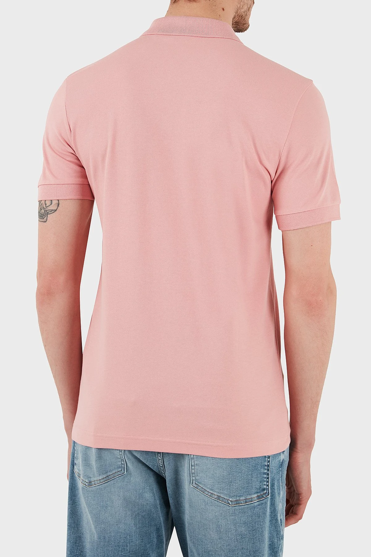 Boss Logolu Streç Pamuklu Slim Fit Düğmeli Erkek Polo Yaka T Shirt 50507803 694 AÇIK PEMBE - 3