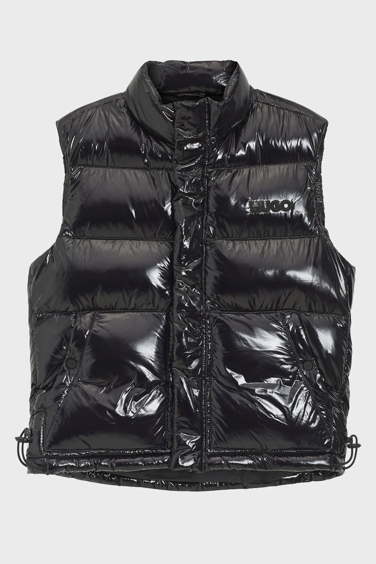 Hugo Logolu Su İtici Regular Fit Parlak Şişme Erkek Yelek 50547981 001 SİYAH - 6