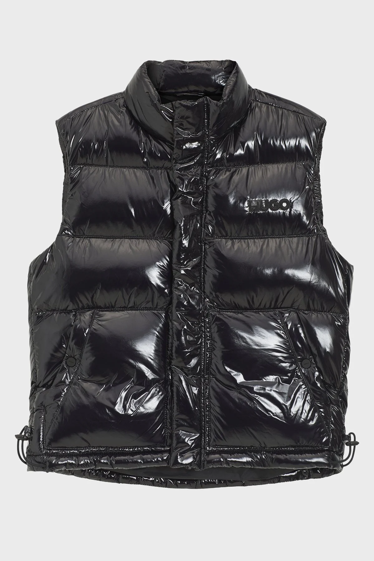 Hugo Logolu Su İtici Regular Fit Parlak Şişme Erkek Yelek 50547981 001 SİYAH - 6