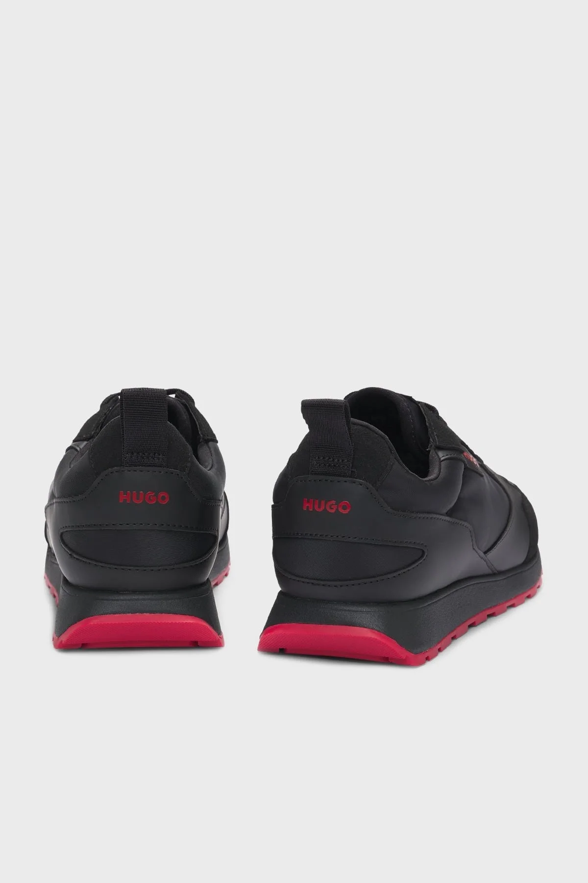 Hugo Logolu Süet Detaylı Sneaker Erkek Ayakkabı 50536568 001 SİYAH - 4