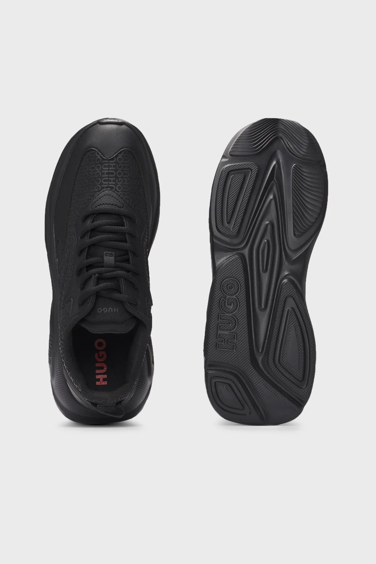 Hugo Marka Monogramlı Sneaker Erkek Ayakkabı 50536270 001 SİYAH - 4