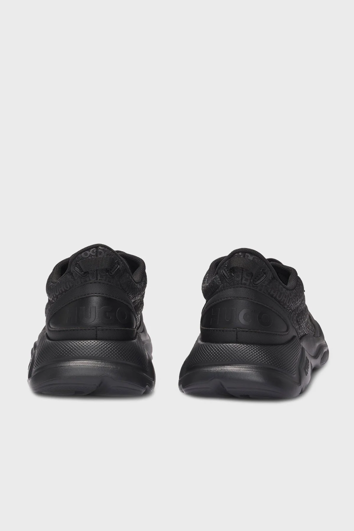 Hugo Marka Monogramlı Sneaker Erkek Ayakkabı 50536270 001 SİYAH - 5