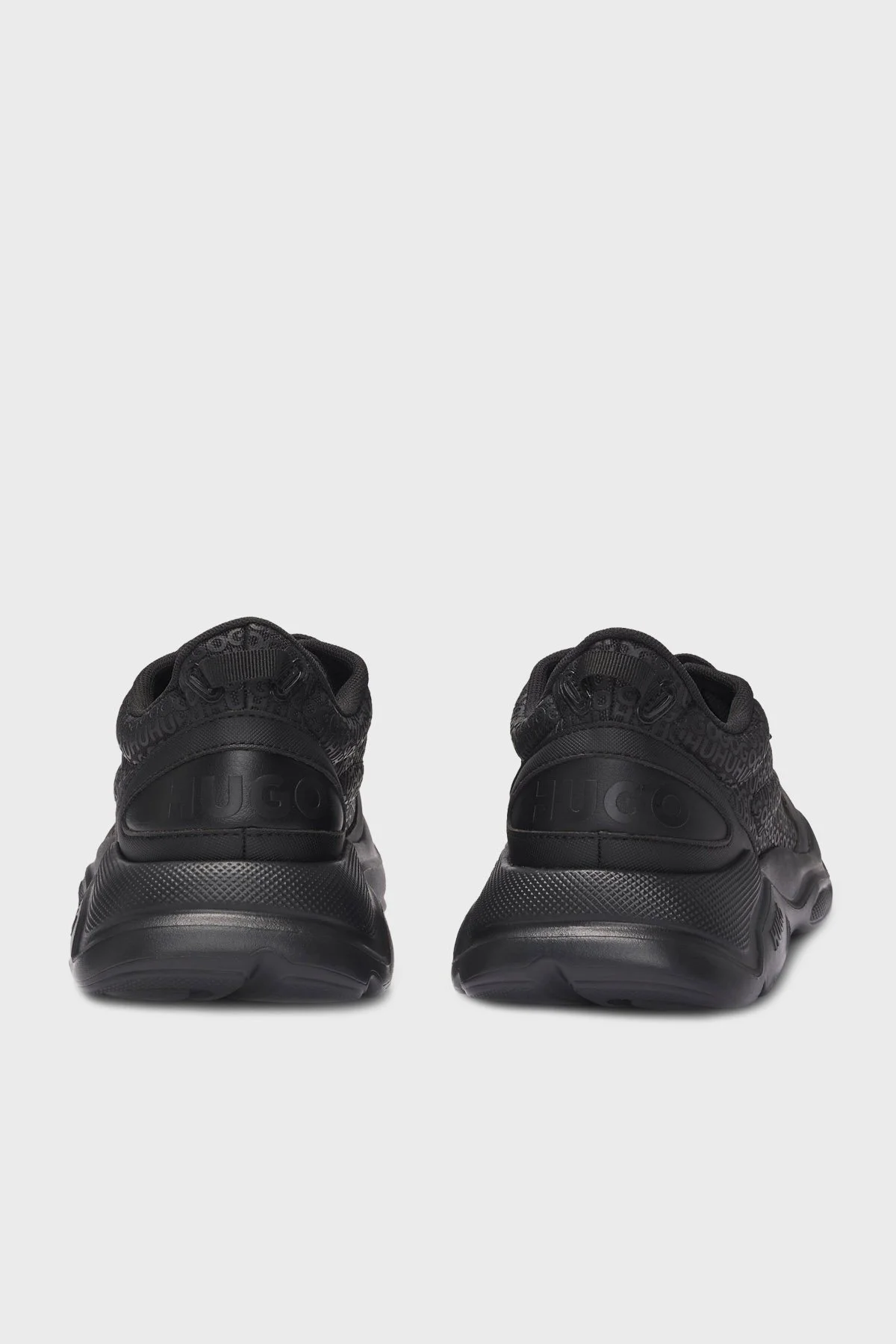 Hugo Marka Monogramlı Sneaker Erkek Ayakkabı 50536270 001 SİYAH - 5
