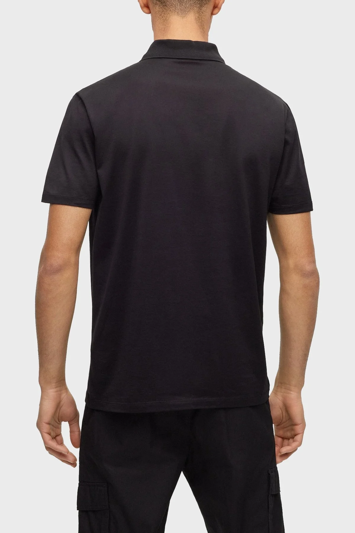 Hugo Merserize Pamuklu Fermuarlı Regular Fit Erkek Polo T Shirt 50473789 007 SİYAH - 2