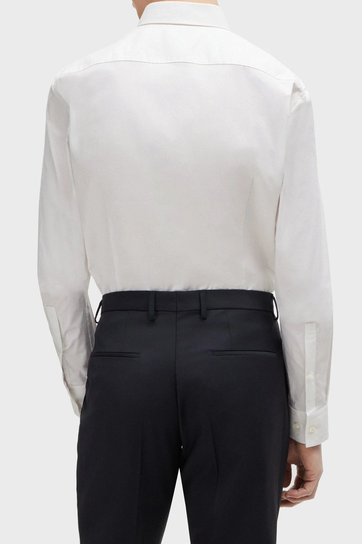 Hugo Metalik Logolu Pamuklu Slim Fit Erkek Gömlek 50490712 199 BEYAZ - 9