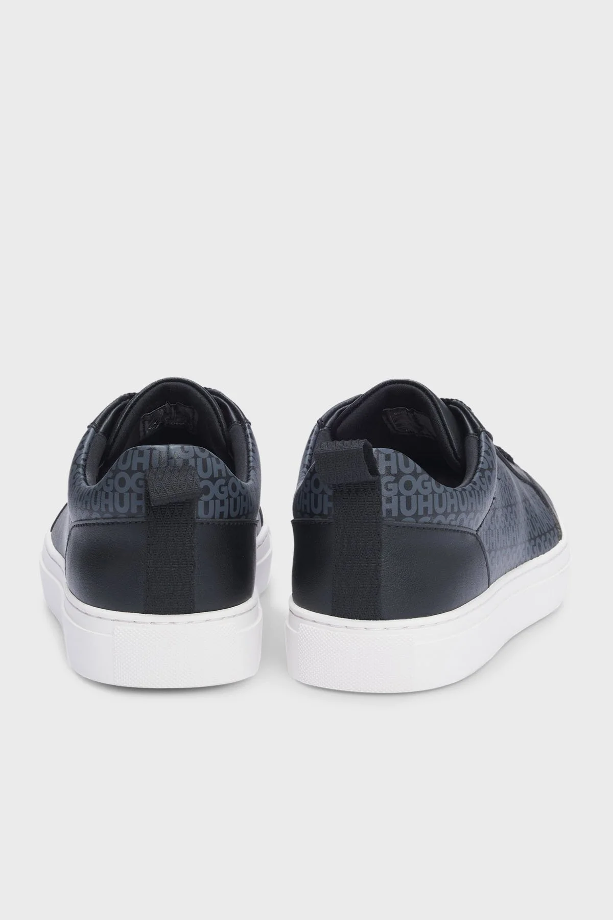 Hugo Monogram Logo Baskılı Kalın Taban Sneaker Erkek Ayakkabı 50531398 001 SİYAH - 3