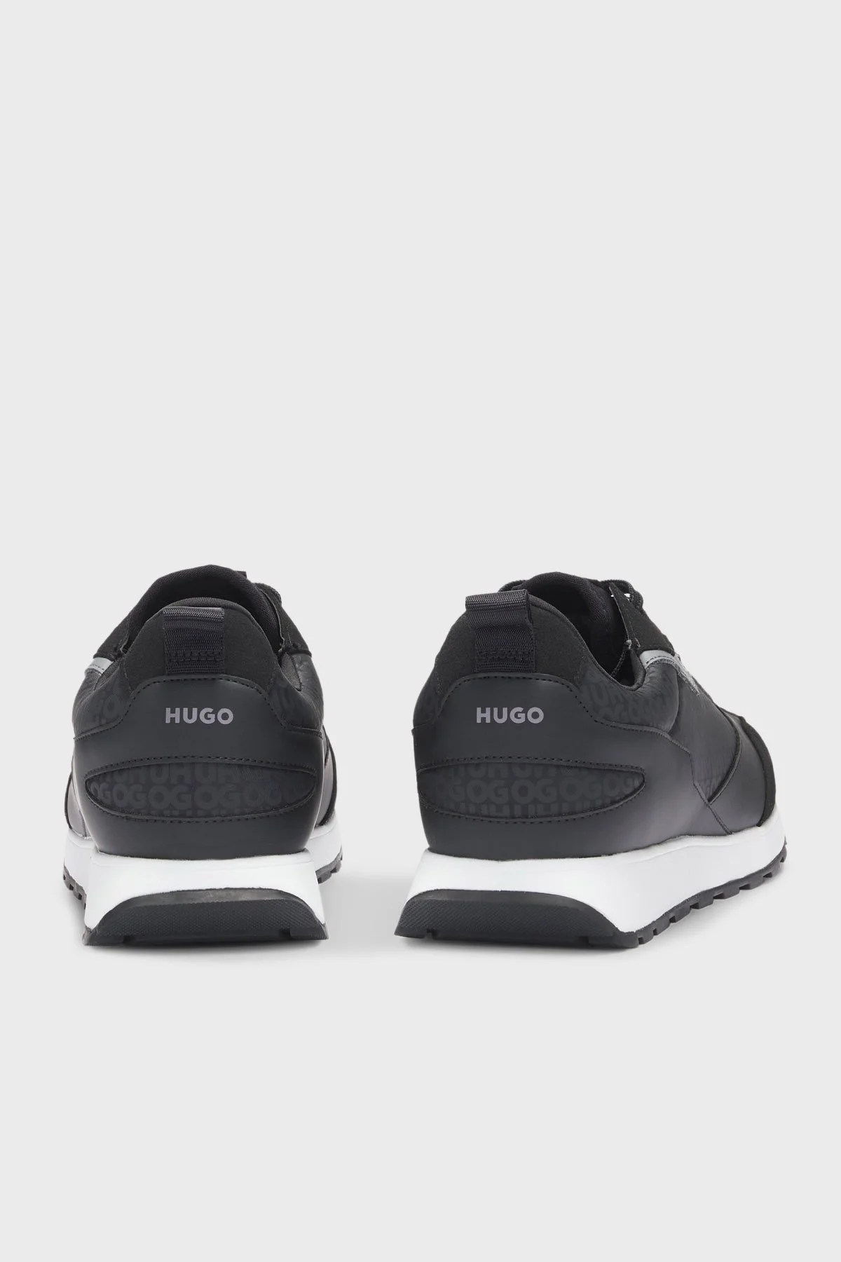 Hugo Monogram Logo Baskılı Sneaker Erkek Ayakkabı 50536205 001 SİYAH - 9