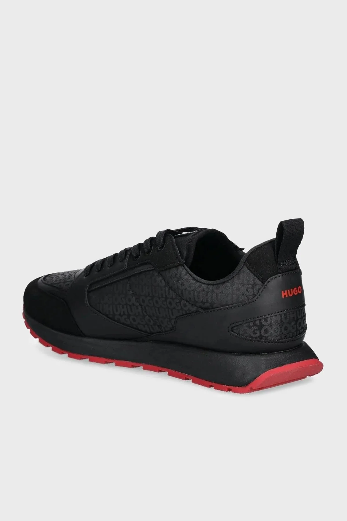 Hugo Monogram Logo Baskılı Sneaker Erkek Ayakkabı 50536205 006 SİYAH - 3