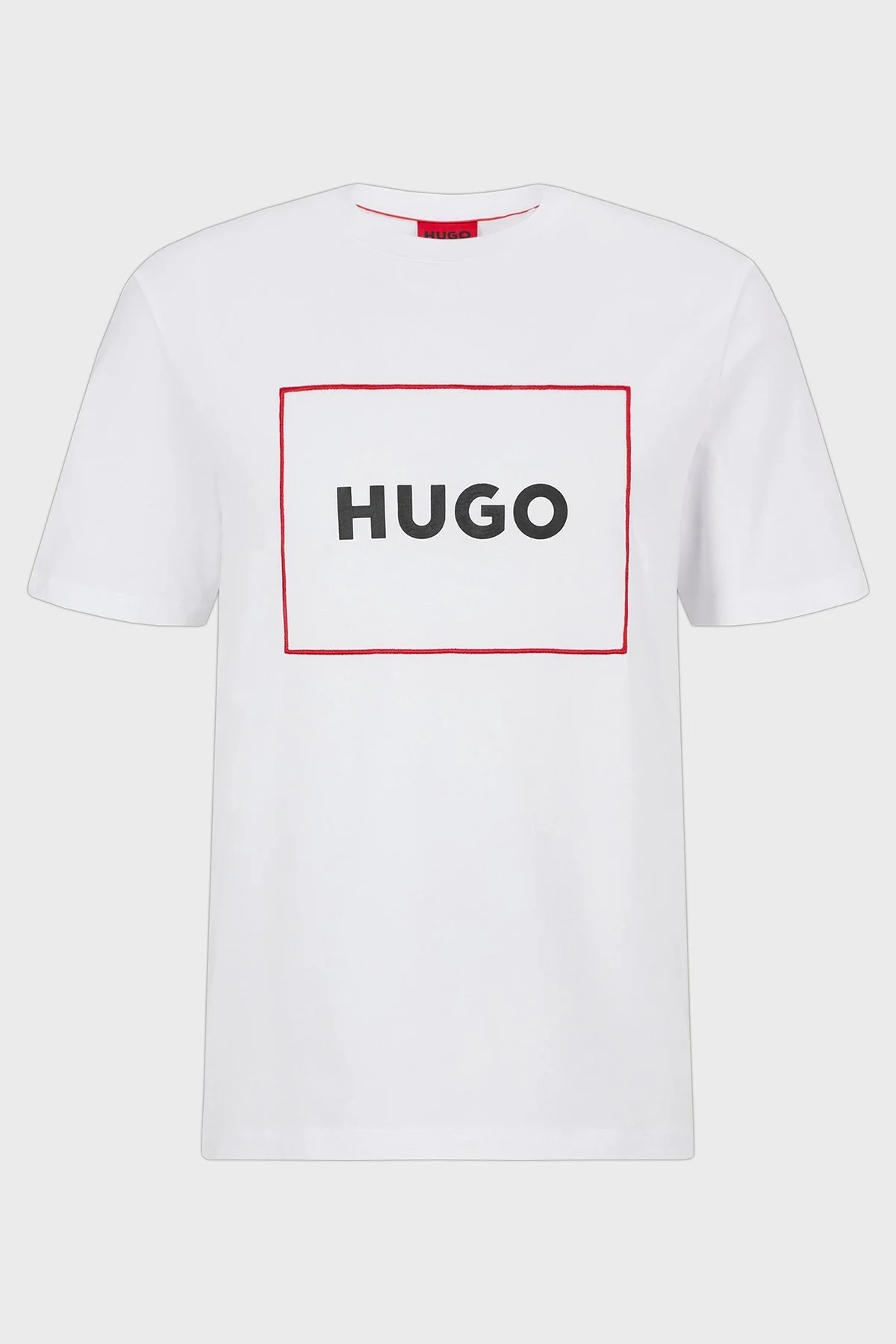 Hugo Organik Pamuklu Regular Fit Bisiklet Yaka Erkek T Shirt 50475330 100 BEYAZ - 5