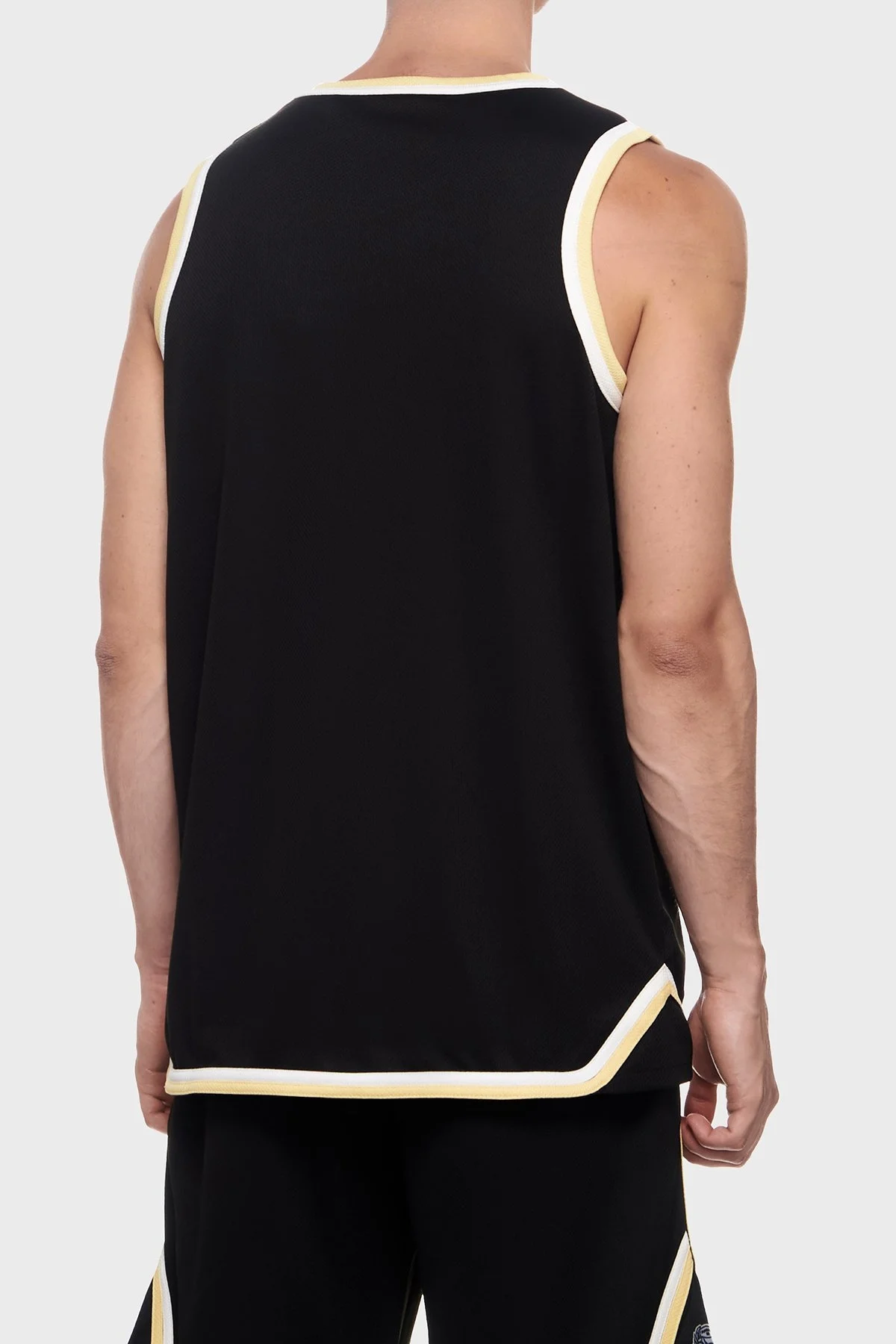 Hugo Oversize Bisiklet Yaka Logo Desenli Kolsuz Erkek T Shirt 50516090 001 SİYAH - 3