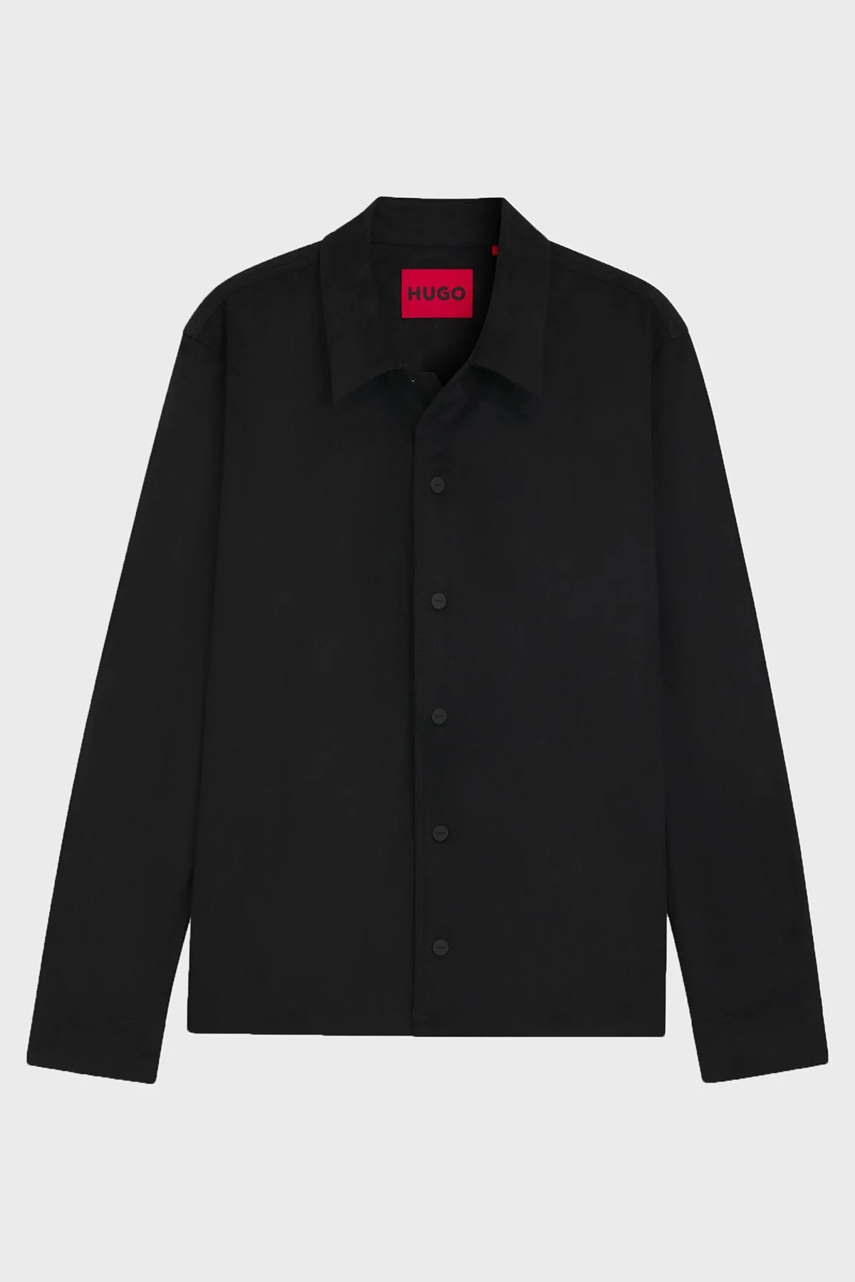 Hugo Oversize Fit Klasik Yaka Uzun Kollu Düğmeli Erkek Gömlek 50555791 001 SİYAH - 6