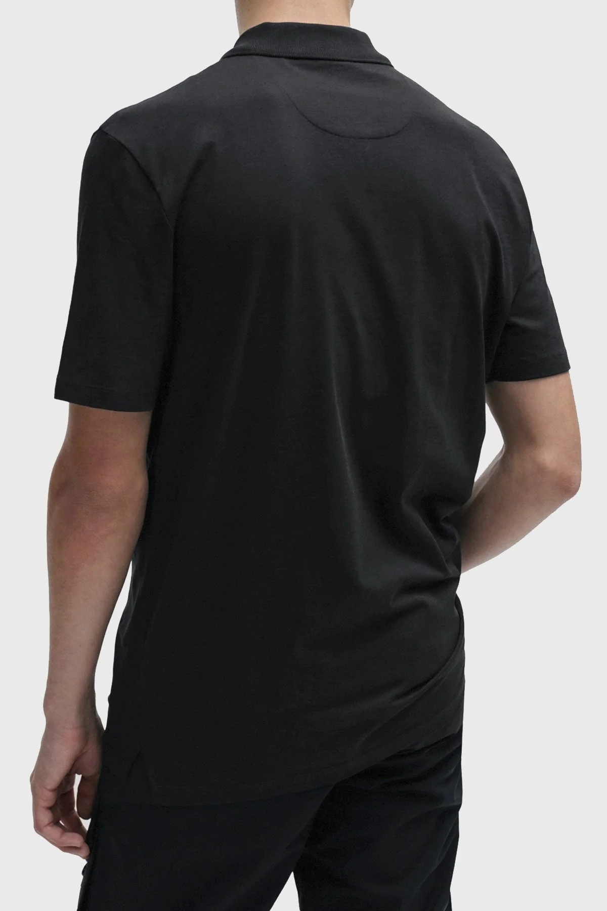 Hugo Pamuk Karışımlı Fermuarlı Erkek Polo Yaka T Shirt 50496003 001 SİYAH - 2