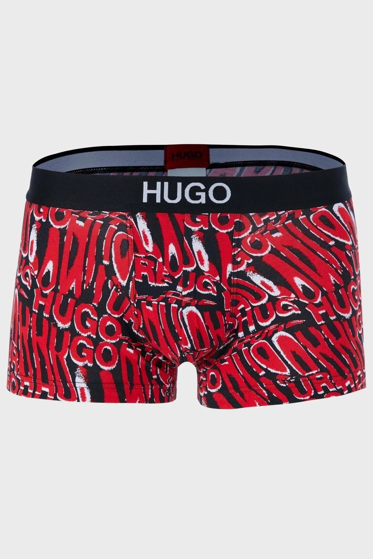 Hugo Pamuklu 2 Pack Erkek Boxer 50463407 645 SİYAH-KIRMIZI - 2