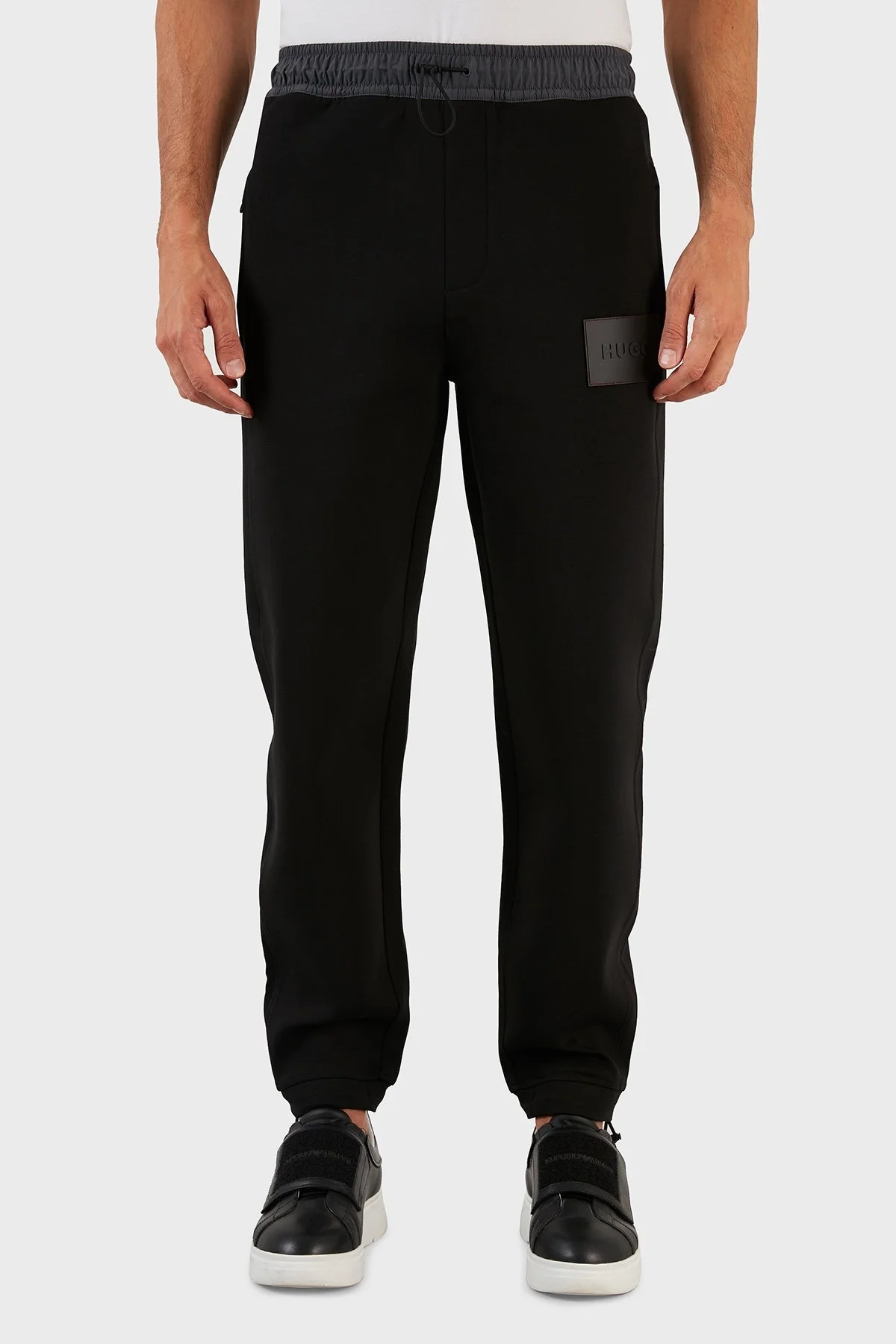 Hugo Pamuklu Belden Bağlamalı Regular Fit Erkek Pantolon 50471568 001 SİYAH - 2