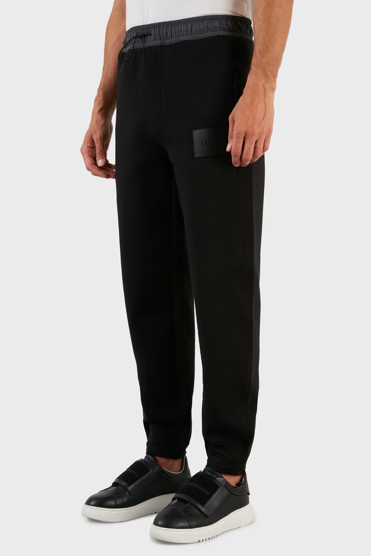 Hugo Pamuklu Belden Bağlamalı Regular Fit Erkek Pantolon 50471568 001 SİYAH - 3