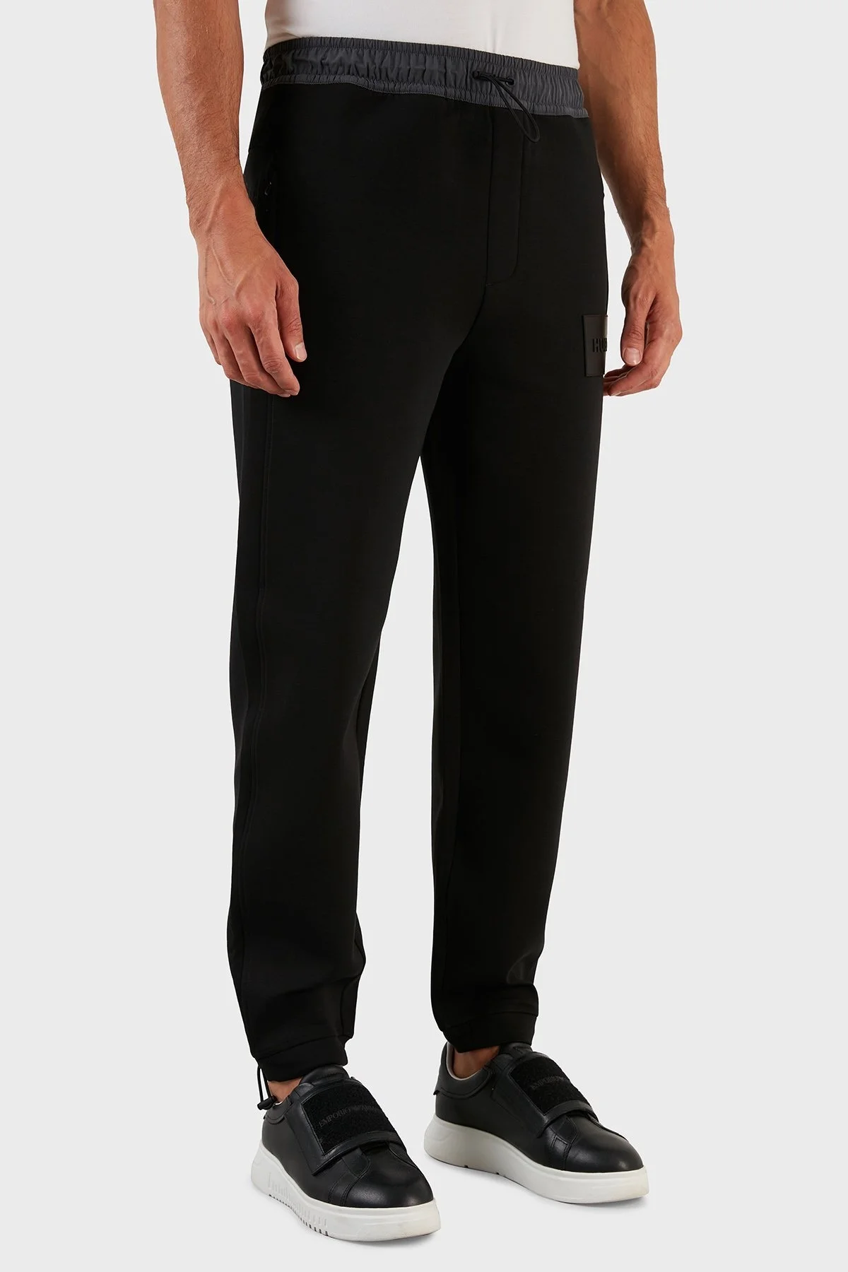 Hugo Pamuklu Belden Bağlamalı Regular Fit Erkek Pantolon 50471568 001 SİYAH - 4