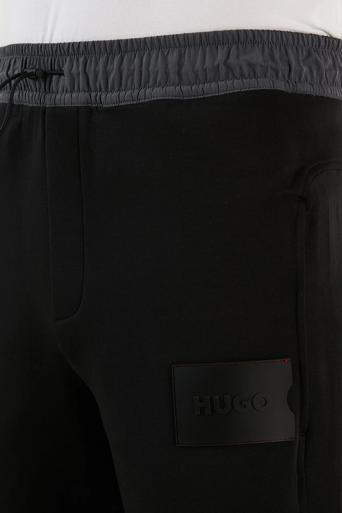 Hugo Pamuklu Belden Bağlamalı Regular Fit Erkek Pantolon 50471568 001 SİYAH - 6