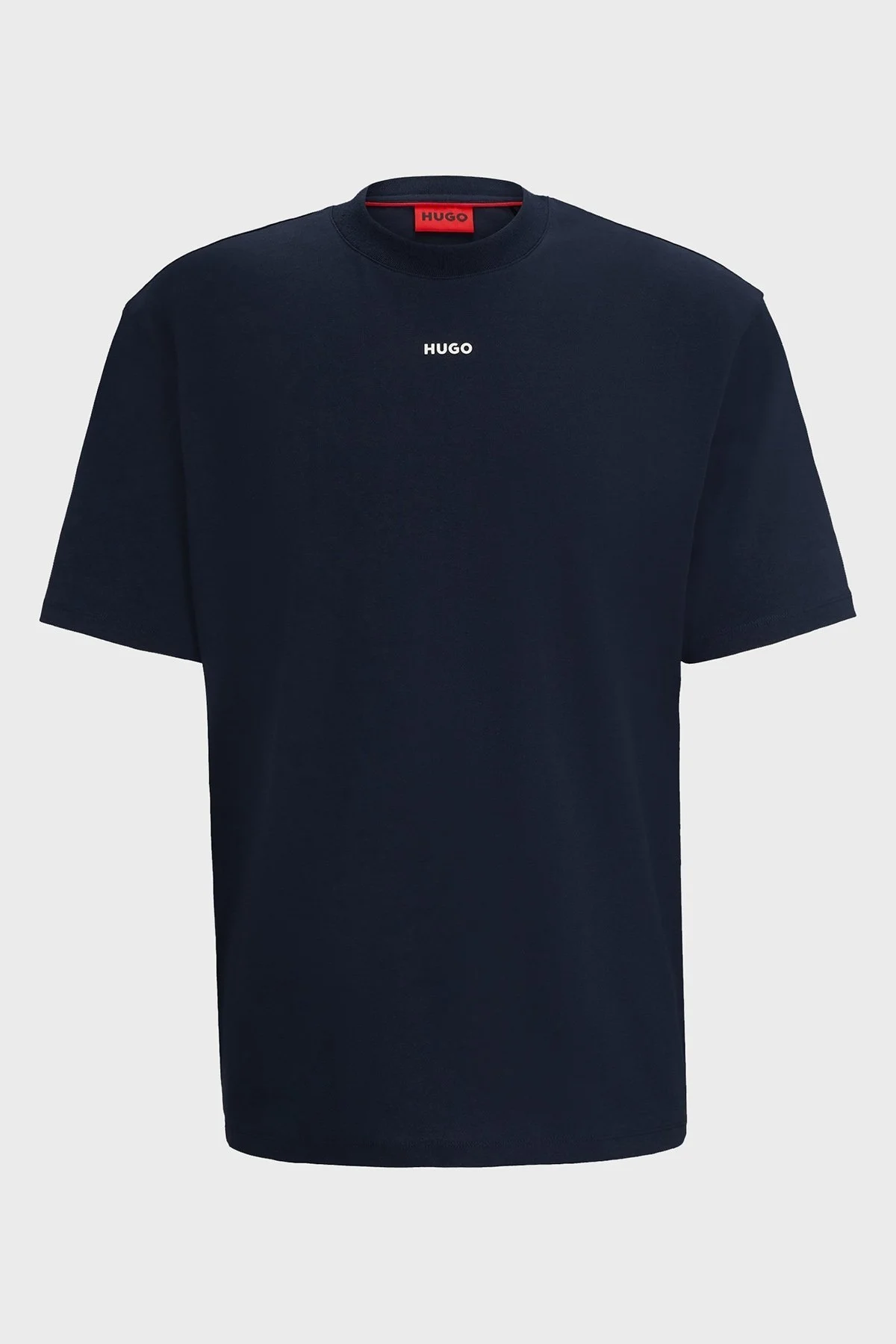 Hugo Pamuklu Bisiklet Yaka Relaxed Fit Erkek T Shirt 50488330 405 LACİVERT - 5