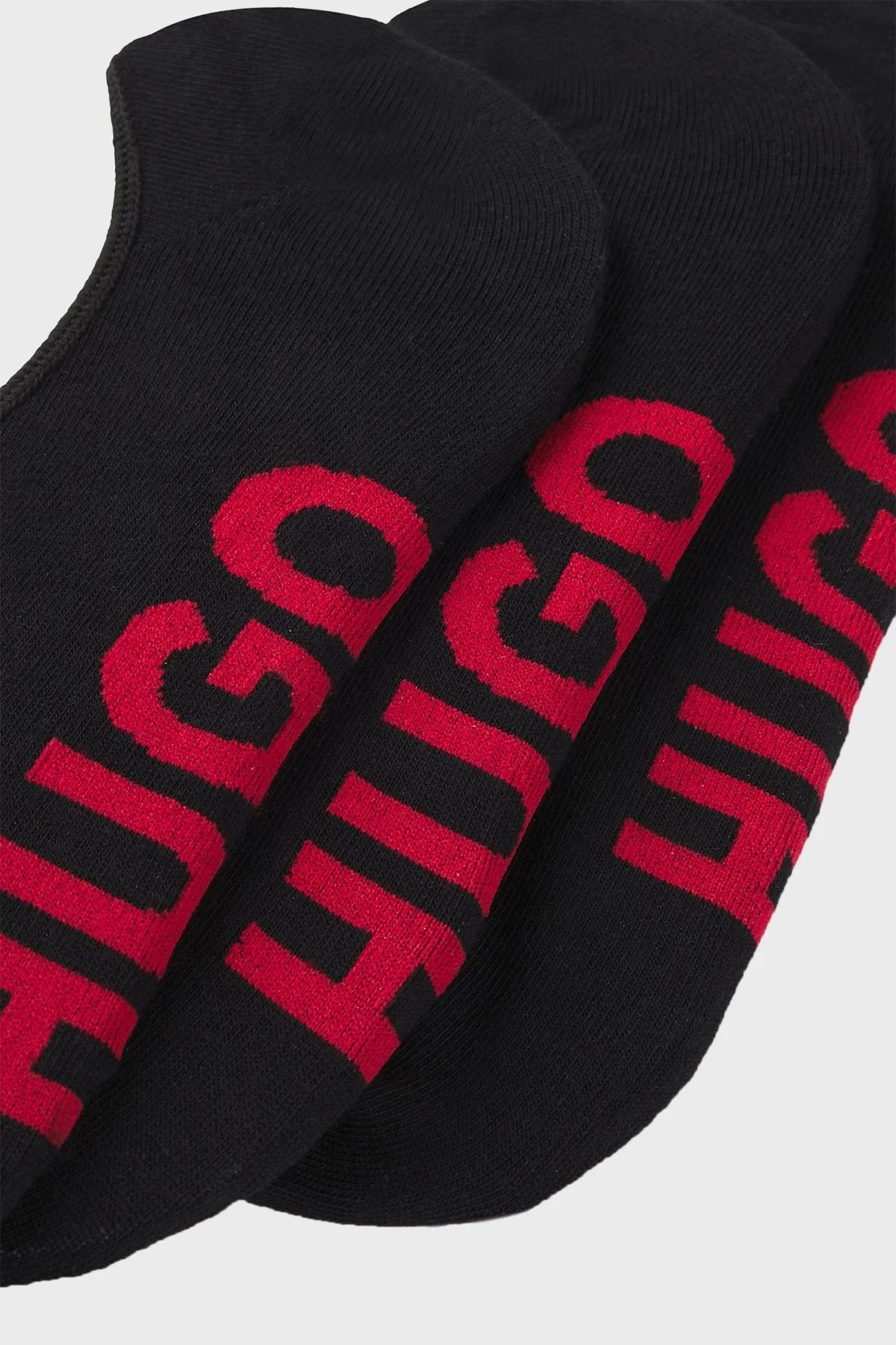 Hugo Pamuklu Büyük Logolu 3 Pack Erkek Çorap 50541589 001 SİYAH - 2