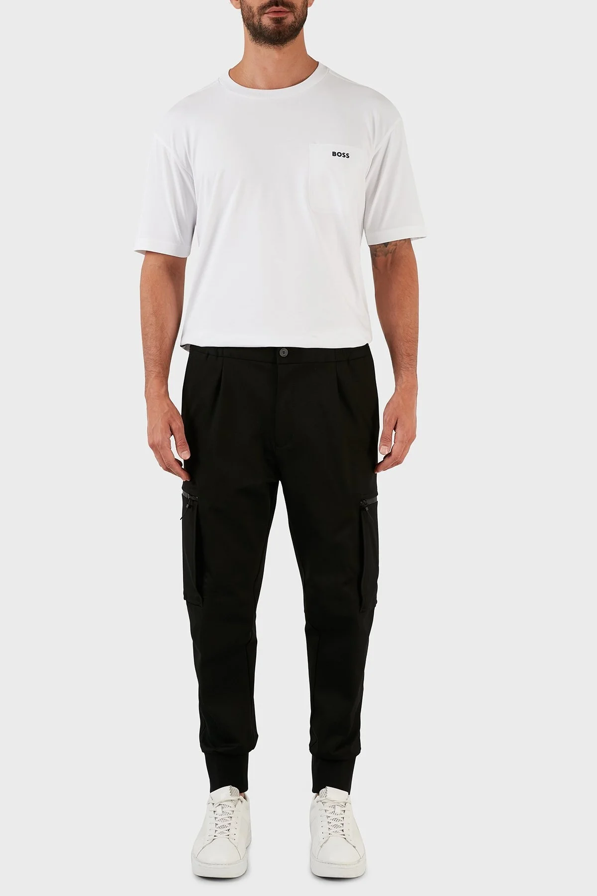 Hugo Pamuklu Cepli Regular Fit Erkek Pantolon 50466215 001 SİYAH - 1