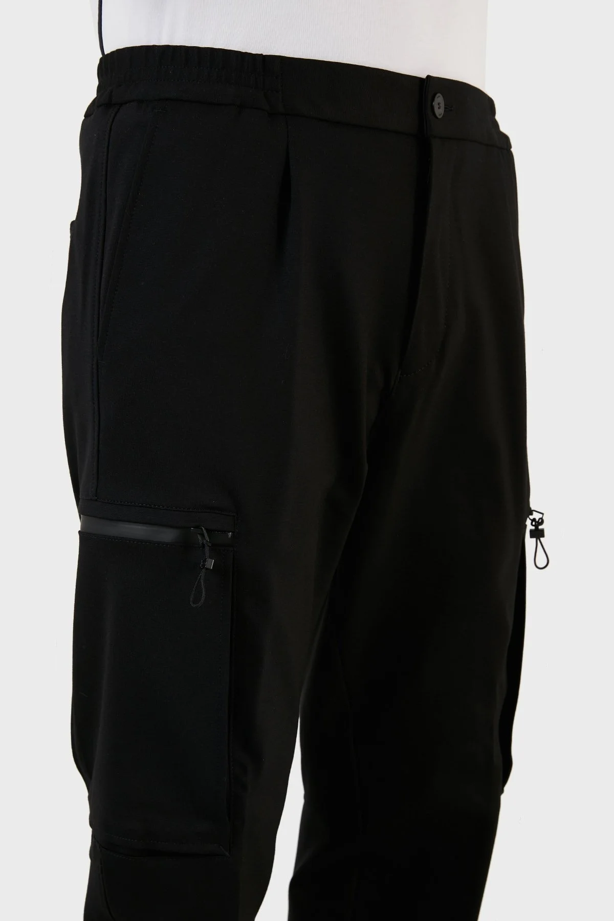 Hugo Pamuklu Cepli Regular Fit Erkek Pantolon 50466215 001 SİYAH - 4