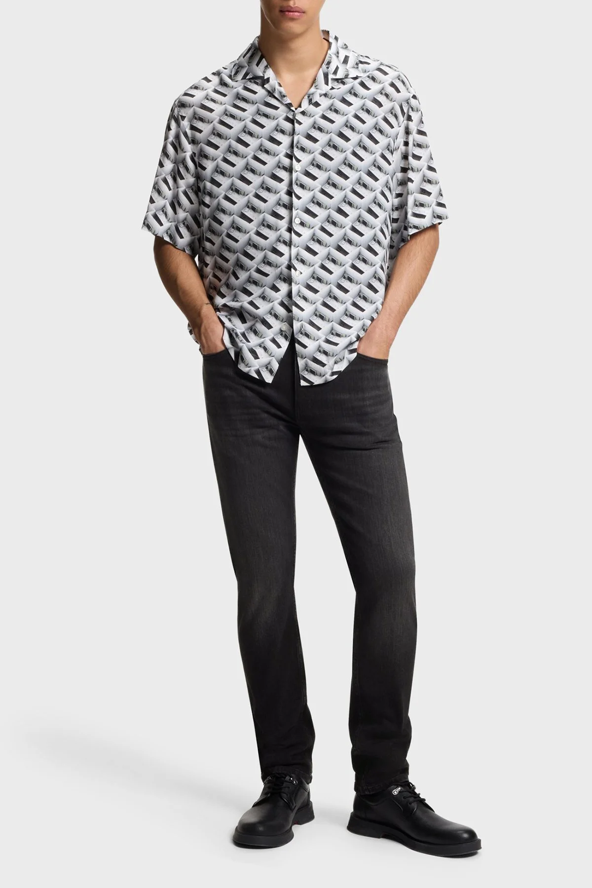 Hugo Pamuklu Esnek Kumaştan Slim Fit Dar Paça Jeans Erkek Kot Pantolon 50555179 021 KOYU GRİ - 2