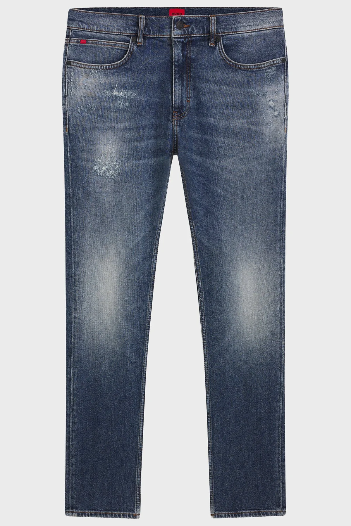 Hugo Pamuklu Esnek Kumaştan Slim Fit Dar Paça Jeans Erkek Kot Pantolon 50555182 413 LACİVERT - 5