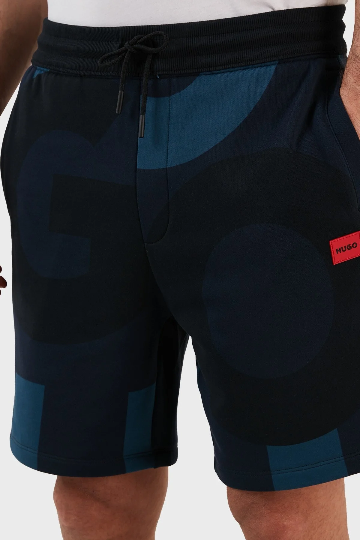 Hugo Pamuklu Fransız Havlu Relaxed Fit Normal Bel Cepli Erkek Short 50482797 405 LACİVERT - 5