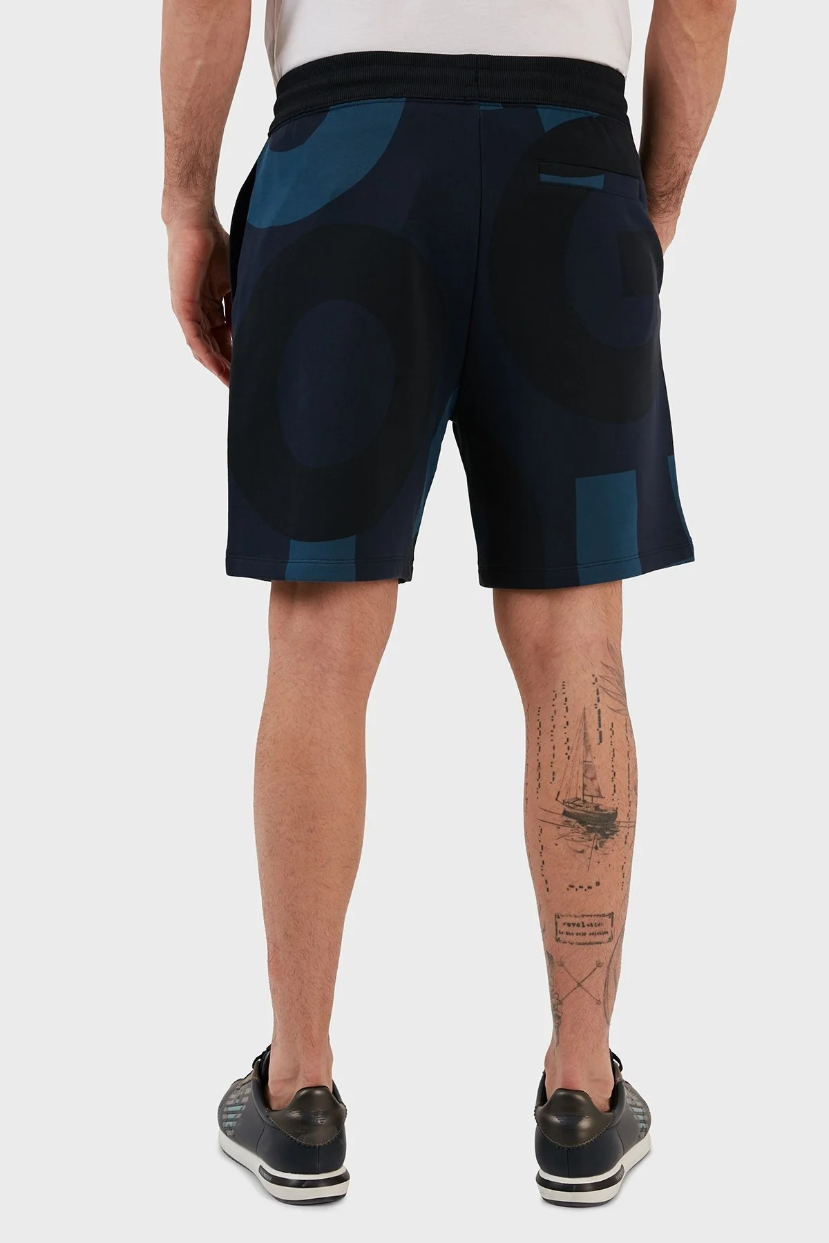 Hugo Pamuklu Fransız Havlu Relaxed Fit Normal Bel Cepli Erkek Short 50482797 405 LACİVERT - 6