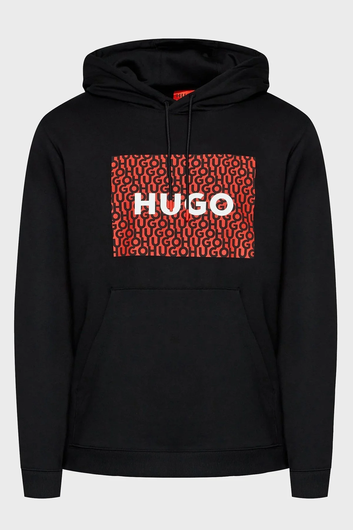 Hugo Pamuklu Kanguru Cepli Relaxed Fit Kapüşonlu Erkek Sweat 50473875 001 SİYAH - 5