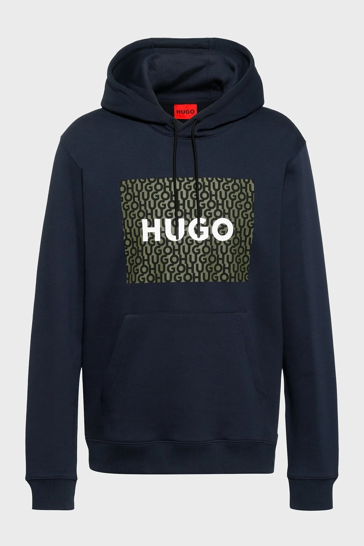 Hugo Pamuklu Kanguru Cepli Relaxed Fit Kapüşonlu Erkek Sweat 50473875 405 LACİVERT - 5