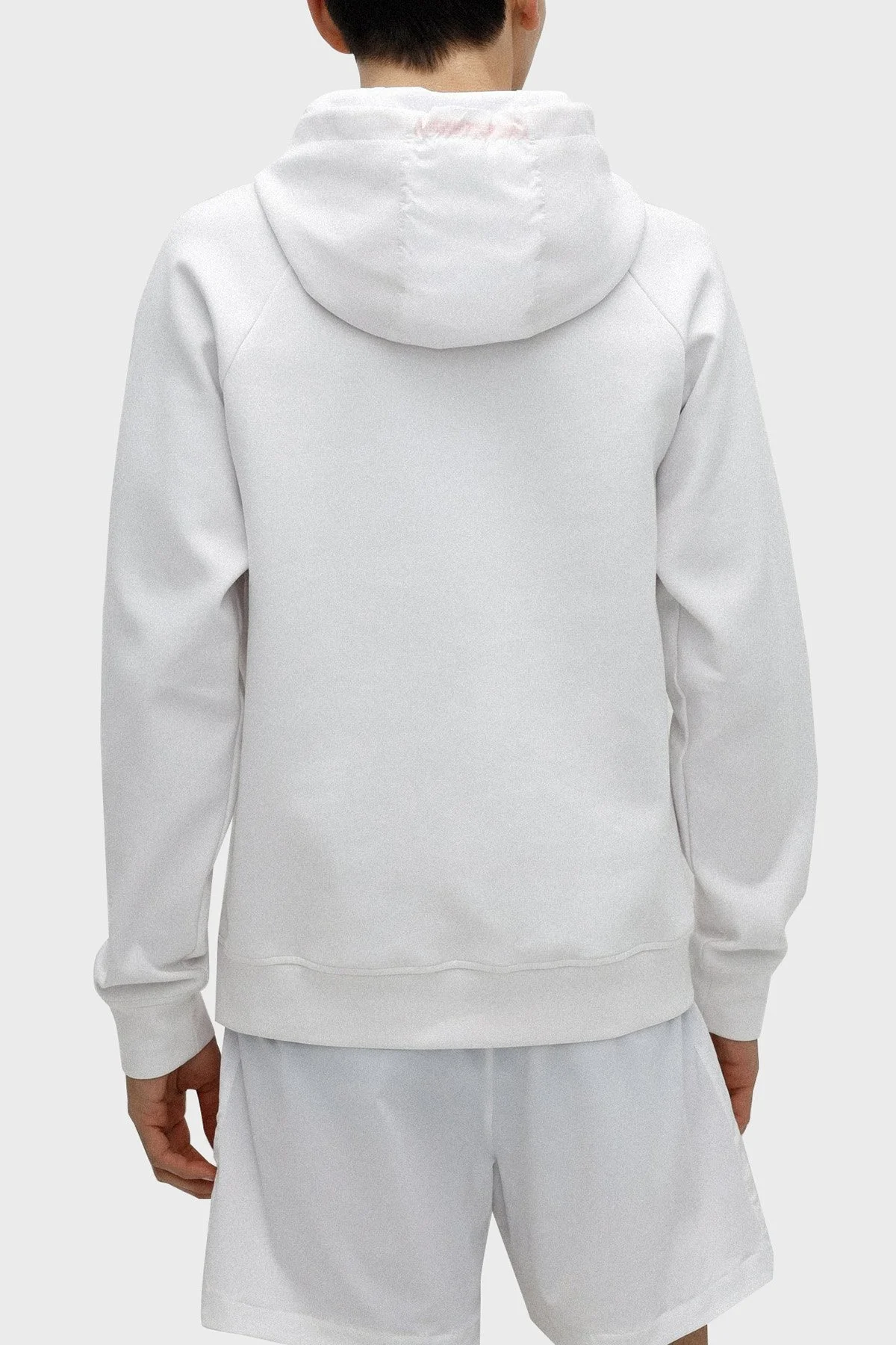 Hugo Pamuklu Kanguru Cepli Slim Fit Kapüşonlu Erkek Sweat 50472920 100 BEYAZ - 3