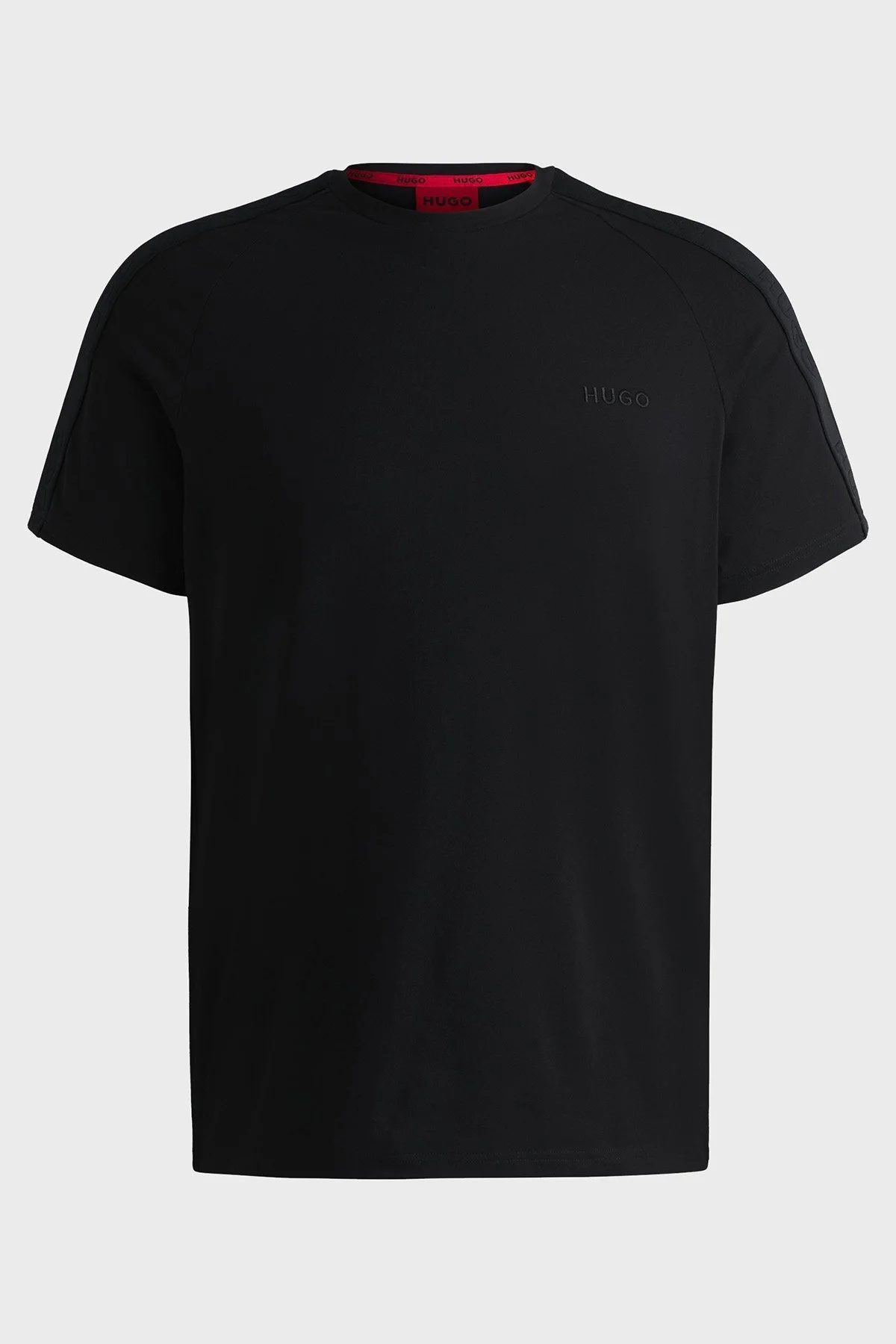 Hugo Pamuklu Logolu Regular Fit Bisiklet Yaka Erkek T Shirt 50520480 001 SİYAH - 4