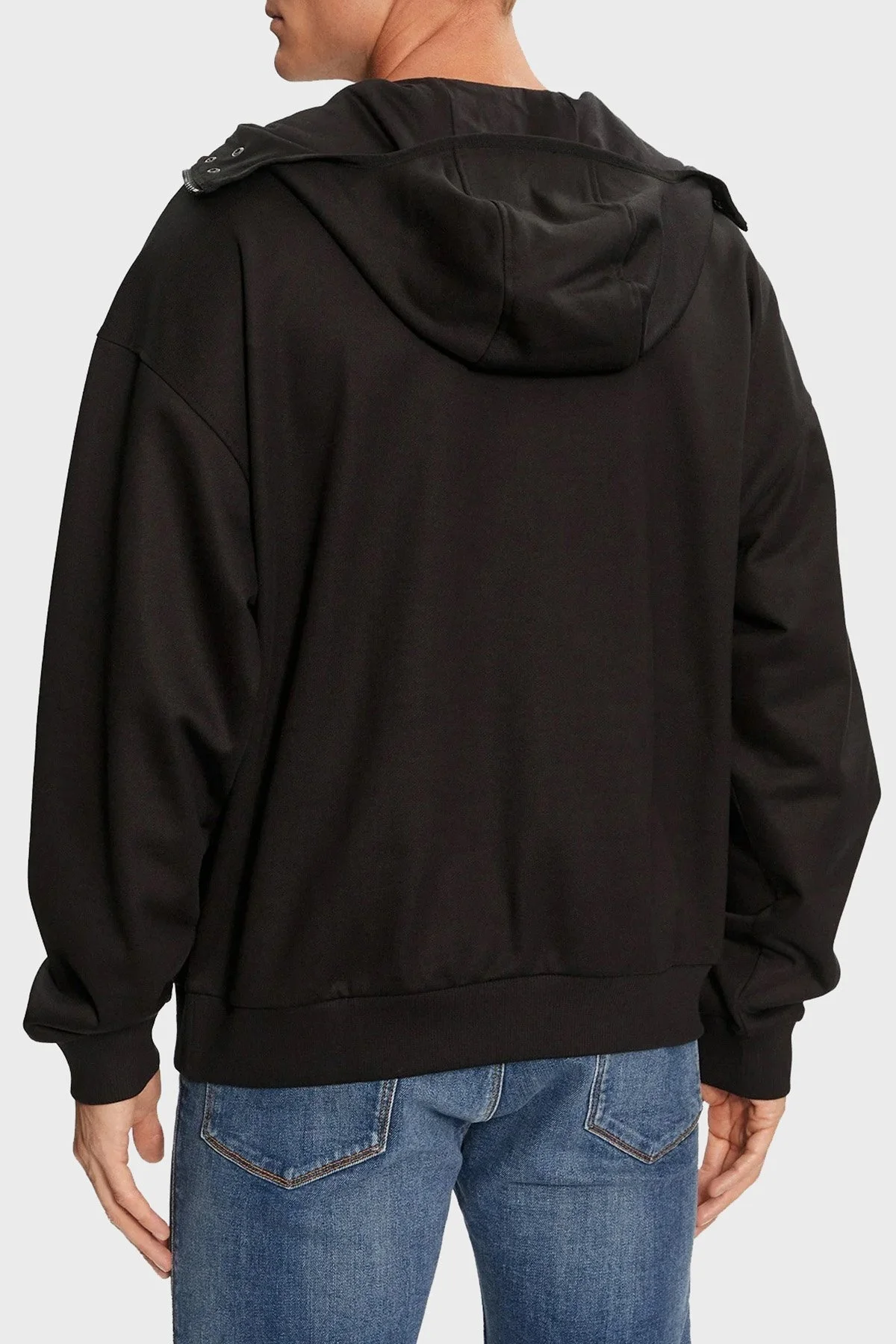 Hugo Pamuklu Logolu Regular Fit Kapüşonlu Yaka Erkek Sweat 50521792 001 SİYAH - 3