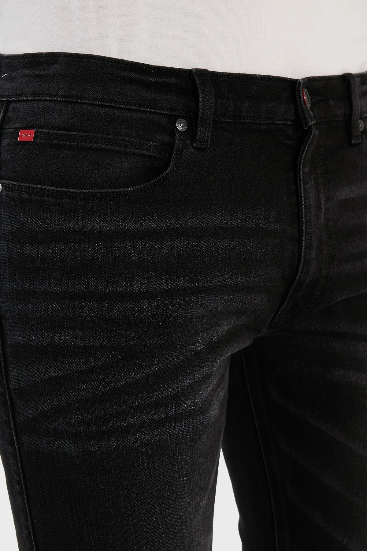Hugo Pamuklu Normal Bel Extra Slim Fit Jeans Erkek Kot Pantolon 50484358 015 SİYAH - 5