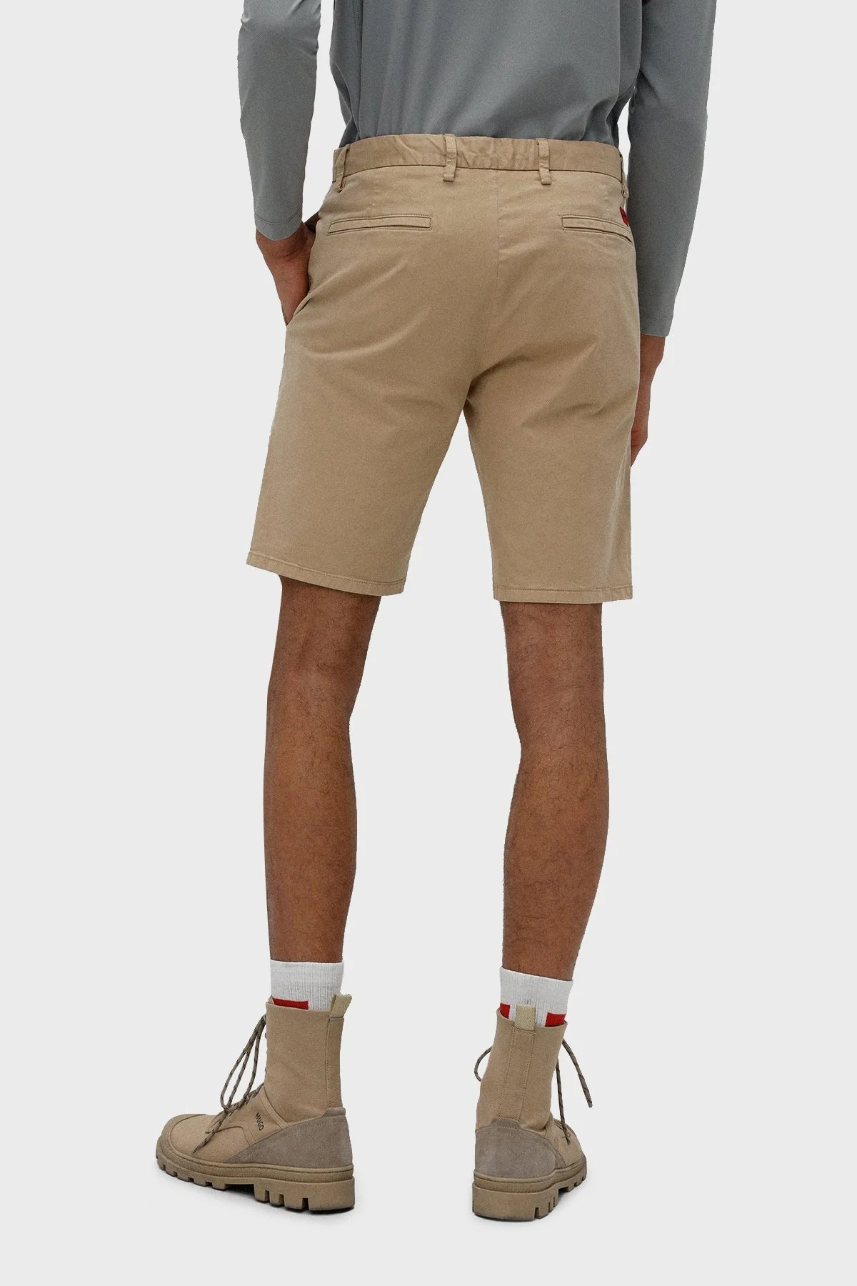 Hugo Pamuklu Normal Bel Slim Fit Chino Erkek Short 50471182 264 BEJ - 3