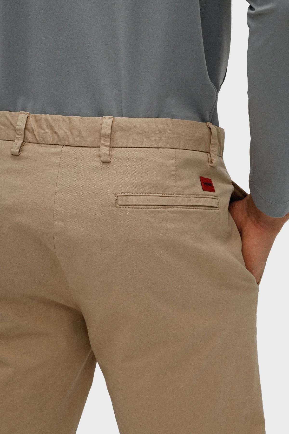 Hugo Pamuklu Normal Bel Slim Fit Chino Erkek Short 50471182 264 BEJ - 4