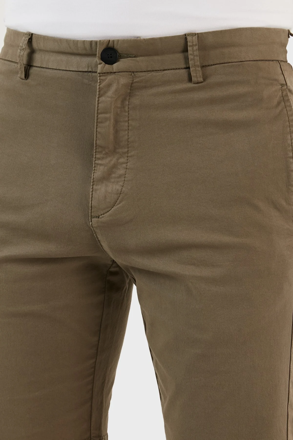 Hugo Pamuklu Normal Bel Slim Fit Chino Erkek Short 50471182 345 HAKİ - 5