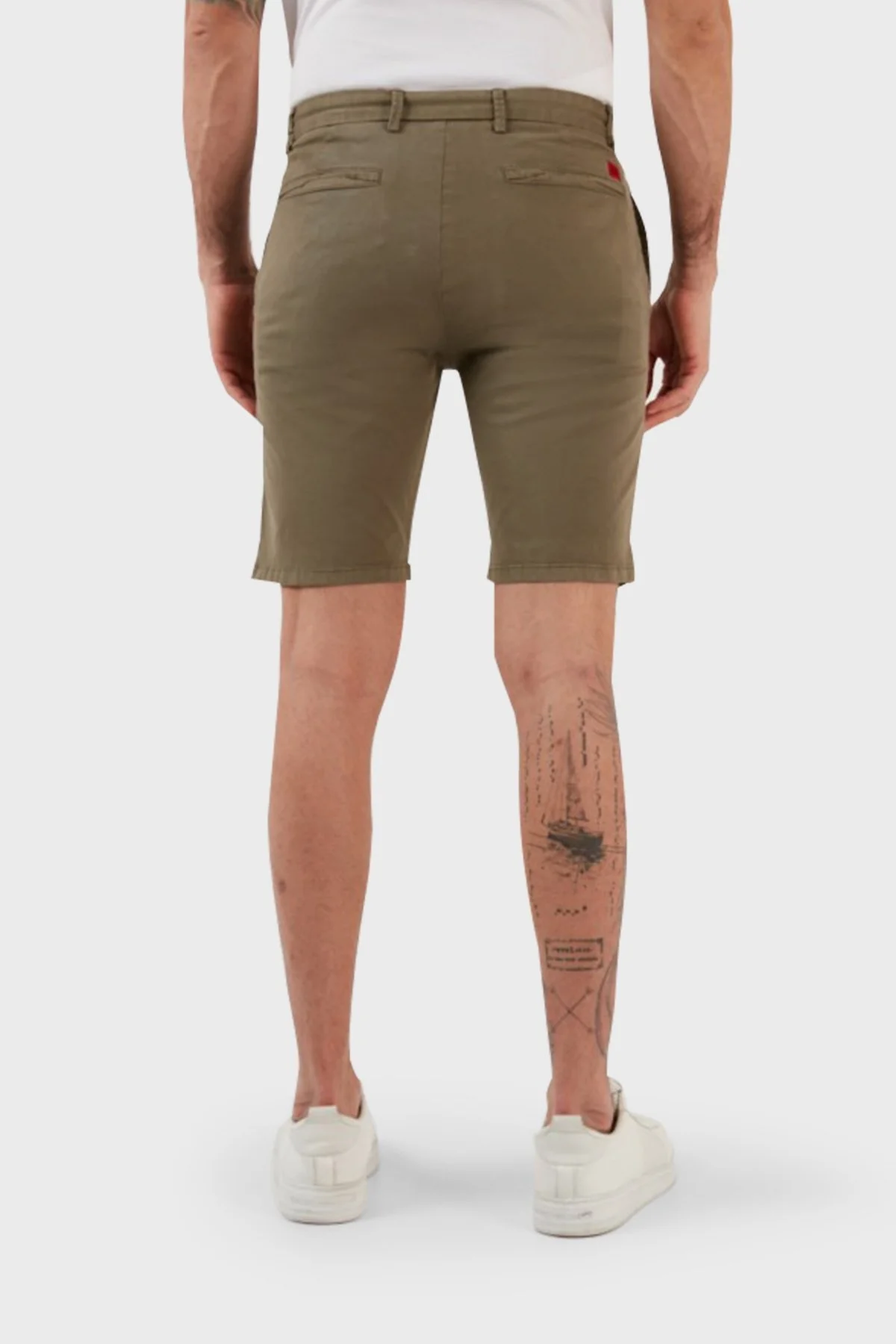 Hugo Pamuklu Normal Bel Slim Fit Chino Erkek Short 50471182 345 HAKİ - 6