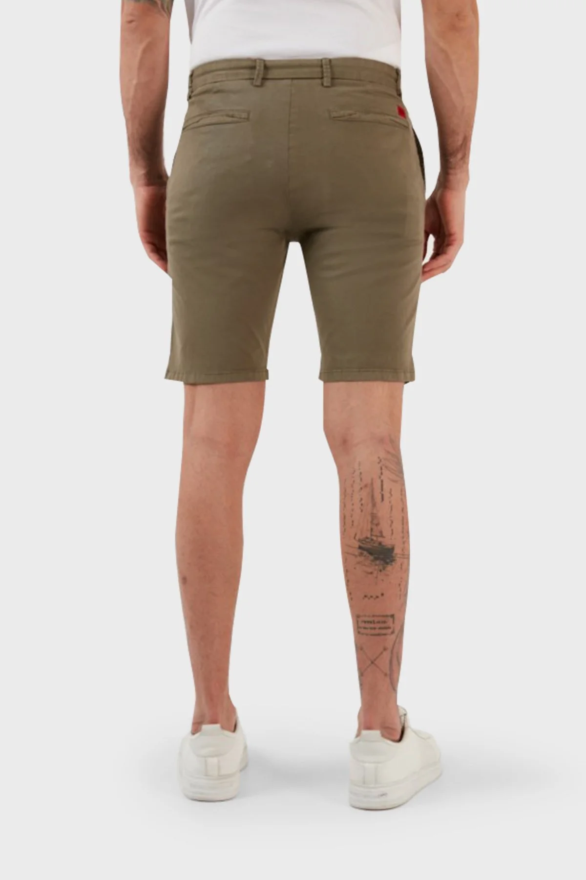 Hugo Pamuklu Normal Bel Slim Fit Chino Erkek Short 50471182 345 HAKİ - 6