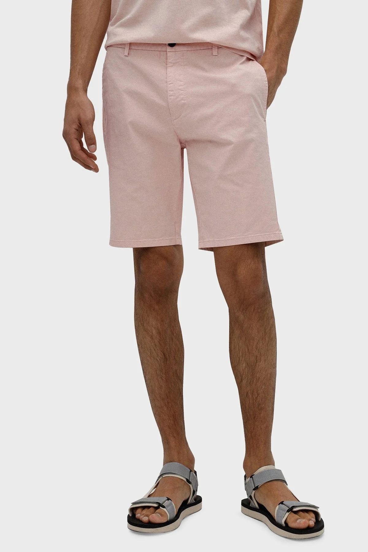 Hugo Pamuklu Normal Bel Slim Fit Chino Erkek Short 50471182 683 PUDRA - 1