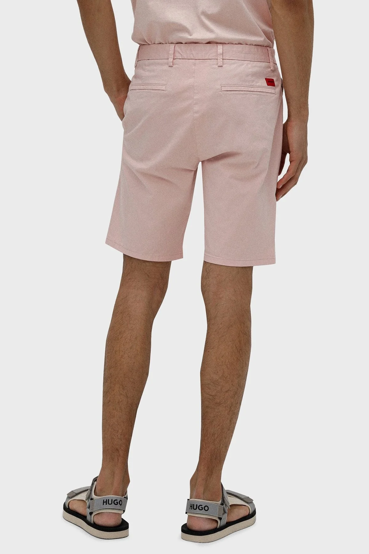 Hugo Pamuklu Normal Bel Slim Fit Chino Erkek Short 50471182 683 PUDRA - 3