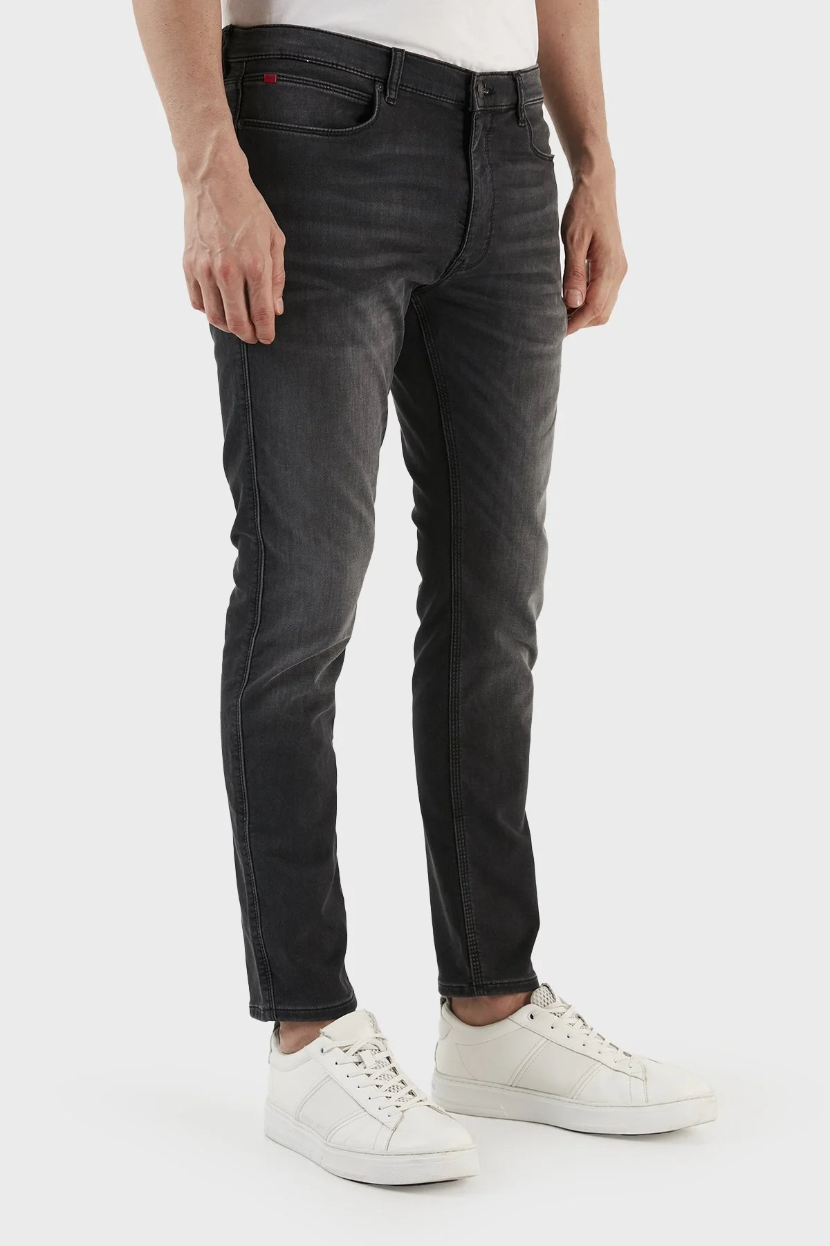 Hugo Pamuklu Normal Bel Slim Fit Dar Paça Jeans Erkek Kot Pantolon 50483966 040 ANTRASİT - 4
