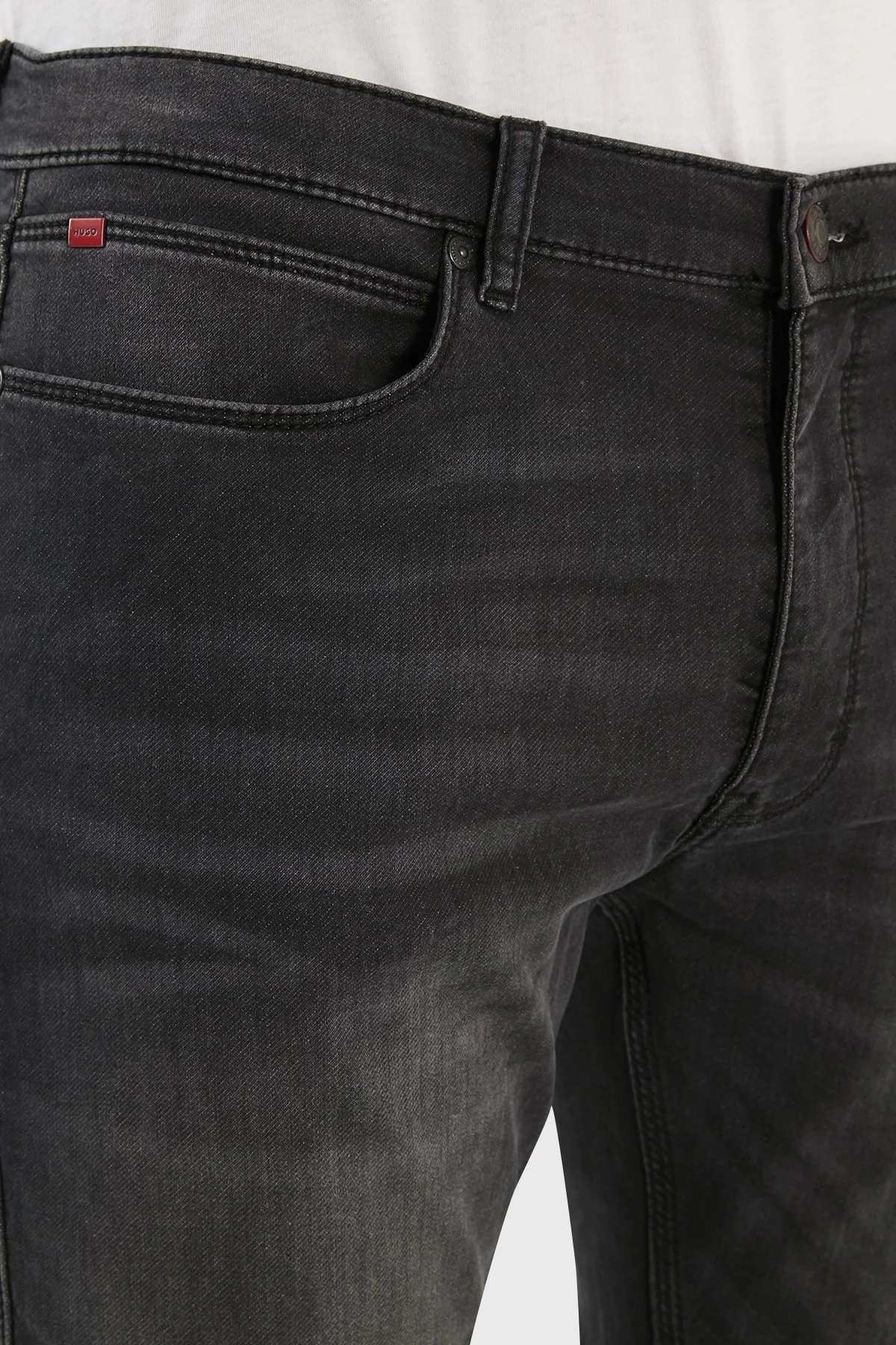 Hugo Pamuklu Normal Bel Slim Fit Dar Paça Jeans Erkek Kot Pantolon 50483966 040 ANTRASİT - 5